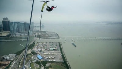 Leap of Faith: What It Feels Like to Jump Off the 233m Macau Tower